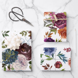 Farbige Wasserfarbe Geschenkpapier Set