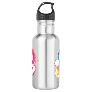 Farbige Wasserfarbe Mutter und Baby Edelstahl Edelstahlflasche