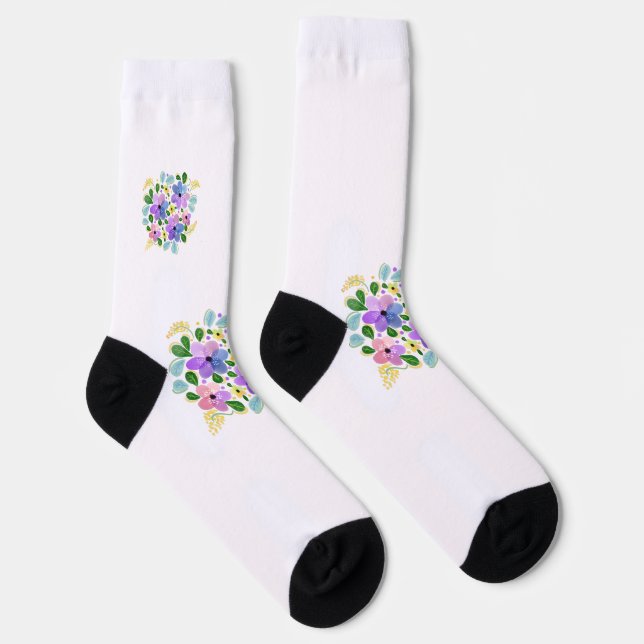 Farbige Wasserfarbe Socken (Rechts)