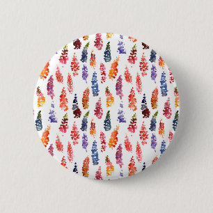 Farbige Wasserfarben, gürtelförmige Lupine-Blume Button
