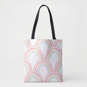 Farbige Wasserfarben-Regenbogen-Nahtlose Illustrat Tasche