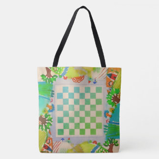 Farbige Wasserfarben-Spielbrett-Tasche Tasche