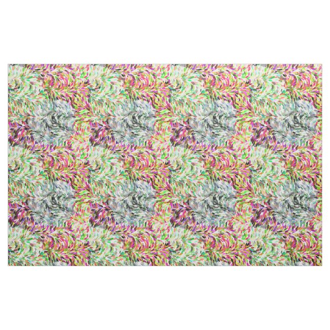 Farbige Wasserfarbenprägung Pinsel Schlaganfall Mu Stoff (Fat Quarter (45,7 x 55,9 cm))