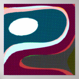 Farbige Wavy Abstrakt 612 Poster