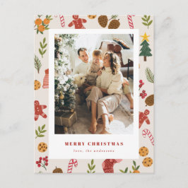 Farbige Weihnachts- und Saisonalartikel-Photokarte Feiertagspostkarte