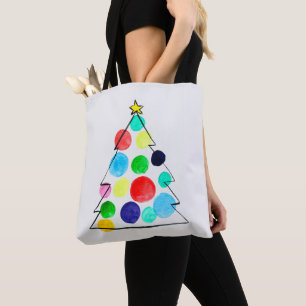 Farbige Weihnachtsbaumfarbe Tasche