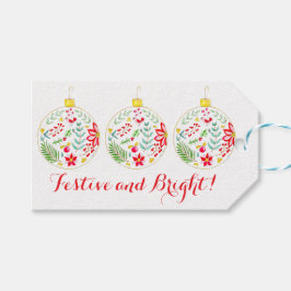 Farbige Weihnachtsdekoration Geschenkanhänger