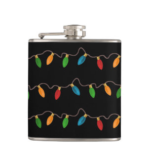 Farbige Weihnachtslichterkette Flachmann