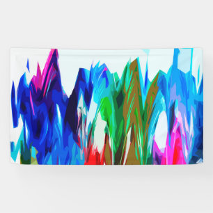 Farbige Wellen Banner