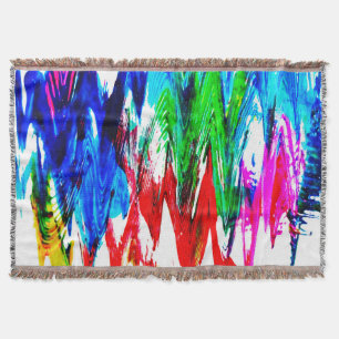 Farbige Wellen Decke
