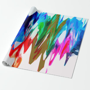 Farbige Wellen Geschenkpapier