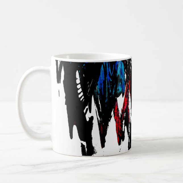 Farbige Wellen Kaffeetasse (Links)