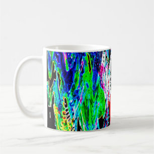 Farbige Wellen Kaffeetasse