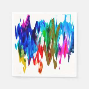 Farbige Wellen Serviette
