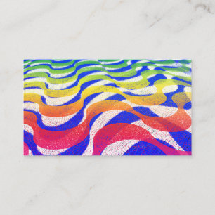 Farbige Wellen Visitenkarte