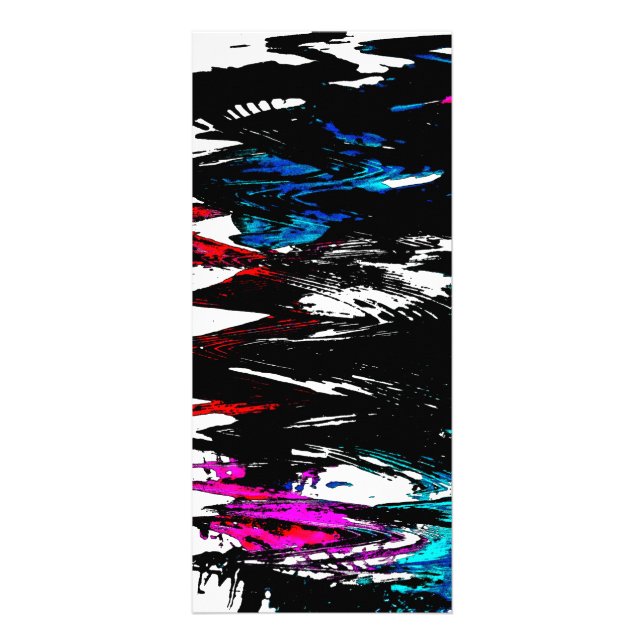 Farbige Wellen Werbekarte (Vorne)