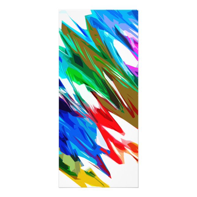 Farbige Wellen Werbekarte (Vorne)