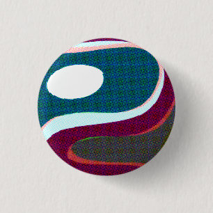 Farbige Wellige Abstrakte 612 Button
