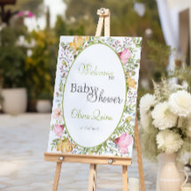 Farbige Wildblume Bloral Baby Dusche