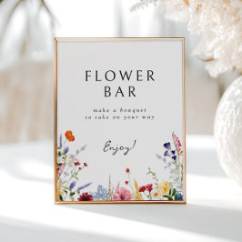 Farbige Wildblume Blume Bar herunterladen Poster