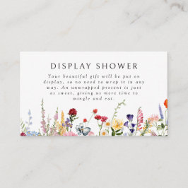 Farbige Wildblume-Display-Dusche Begleitkarte