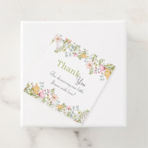 Farbige Wildblume Floral Baby Dusche Vielen Dank