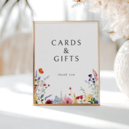 Farbige Wildblume Karten & Geschenke herunterladen Poster