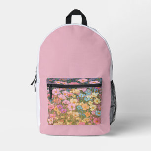 Farbige Wildblumen 1 Bedruckter Rucksack