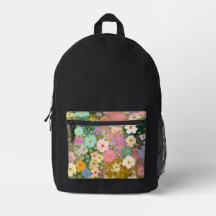 Farbige Wildblumen 1 Bedruckter Rucksack