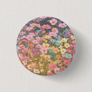 Farbige Wildblumen 1 Button