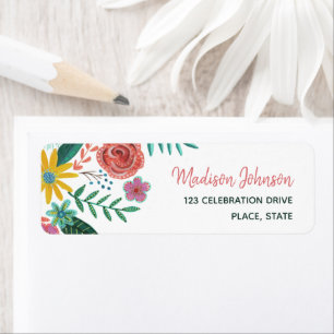 Farbige Wildblumen Frühlingsblumen Aquarelle la