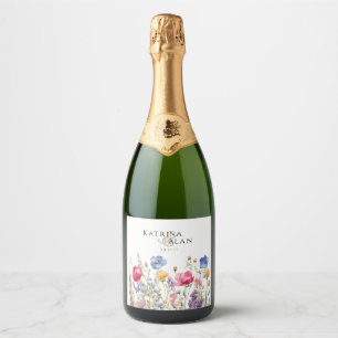 Farbige Wildblumen Set für Lebensmittel und Geträn