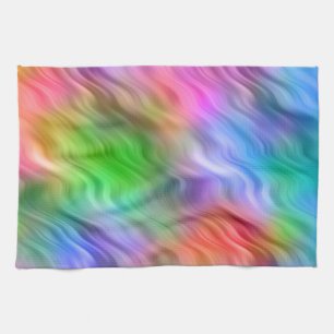 Farbige Wildblumen Wavy Textur Handtuch