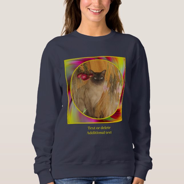 Farbige Wirbel gestalten Ihr eigenes Foto Sweatshirt (Vorderseite)