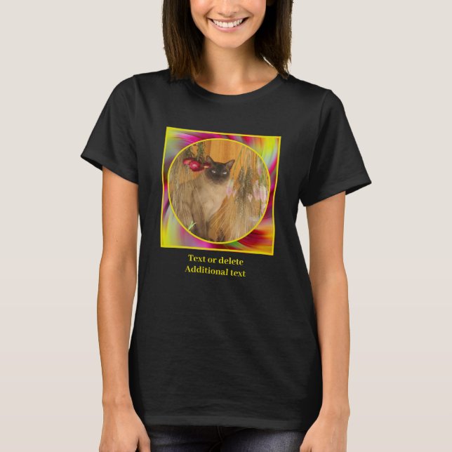 Farbige Wirbel gestalten Ihr eigenes Foto T-Shirt (Vorderseite)