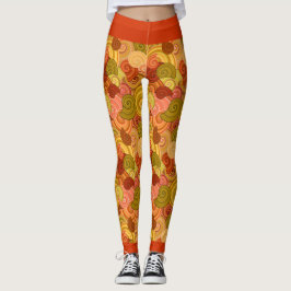 Farbige Wirbel Leggings