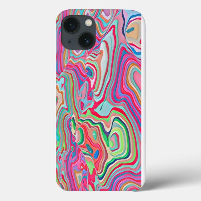 Farbige Wirbelsäule Abstrakt Case-Mate iPhone Hülle (Rückseite)