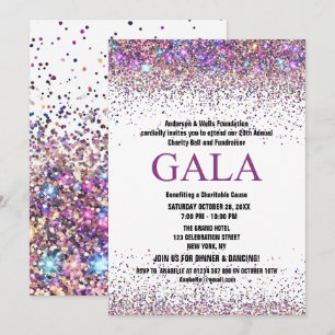 Farbige Wohltätigkeit Ball Corporate Fundraising-P Einladung