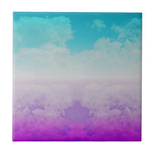 Farbige Wolken Fliese