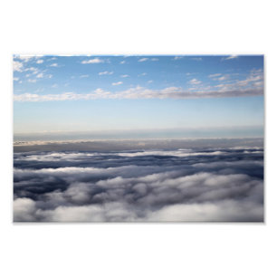 Farbige Wolken von einem Flugzeug aus Fotodruck