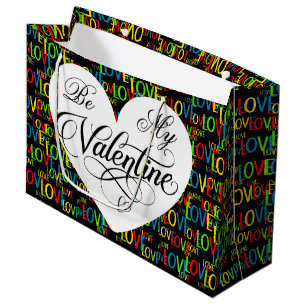 Farbige Worte der Liebe Große Geschenktüte