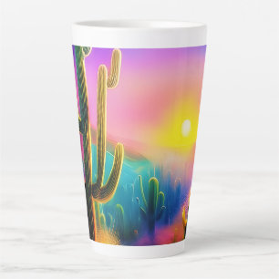 Farbige Wüsten-Sonnenuntergang  Milchtasse