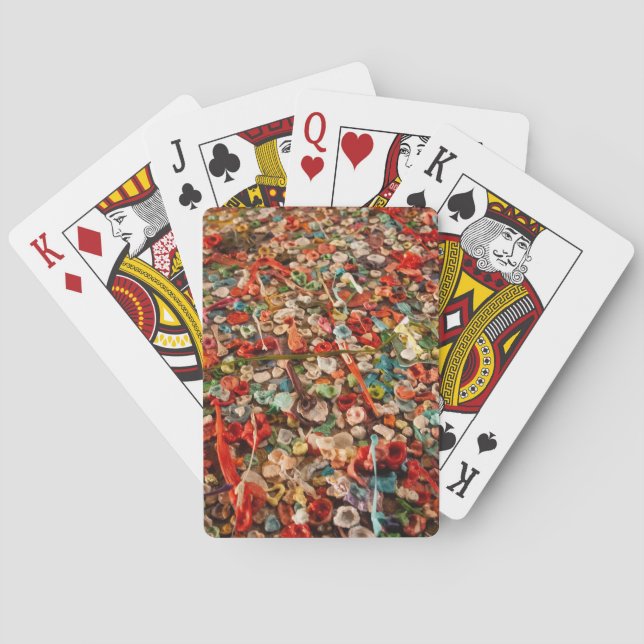 Farbige Zahnfleischwand Spielkarten (Rückseite)