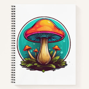 Farbige Zauberpilze Notizbuch