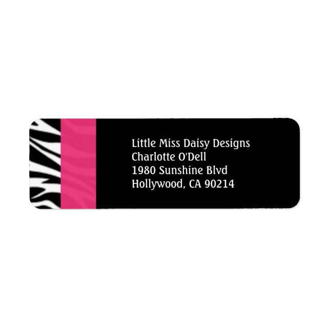 Farbige Zebra Print (Vorne)