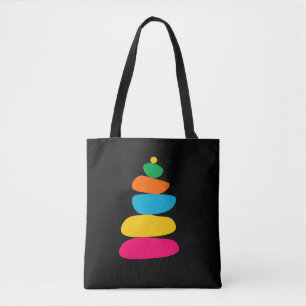 Farbige Zen-Balancesteine Tasche
