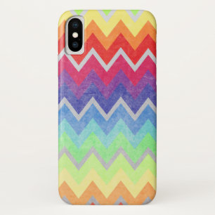 Farbige Zickzack Muster Regenbogenfarben Case-Mate iPhone Hülle