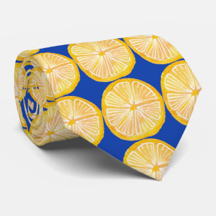 Farbige Zitrus-Limonen-Fruchtmuster Krawatte