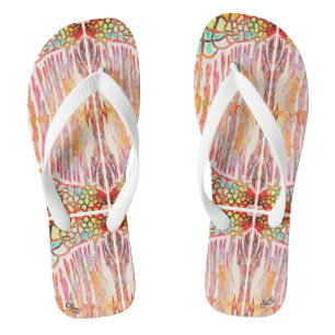 Farbige Zorries, Strandbekleidung Flip Flops