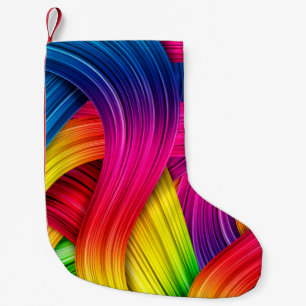 farbiger abstrakter Hintergrund, Farbe, Abstr. Kleiner Weihnachtsstrumpf